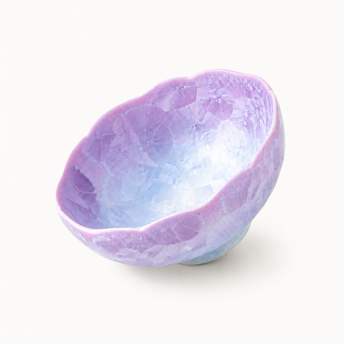 Lavender Frost – Crystalline Glaze Tea Cup