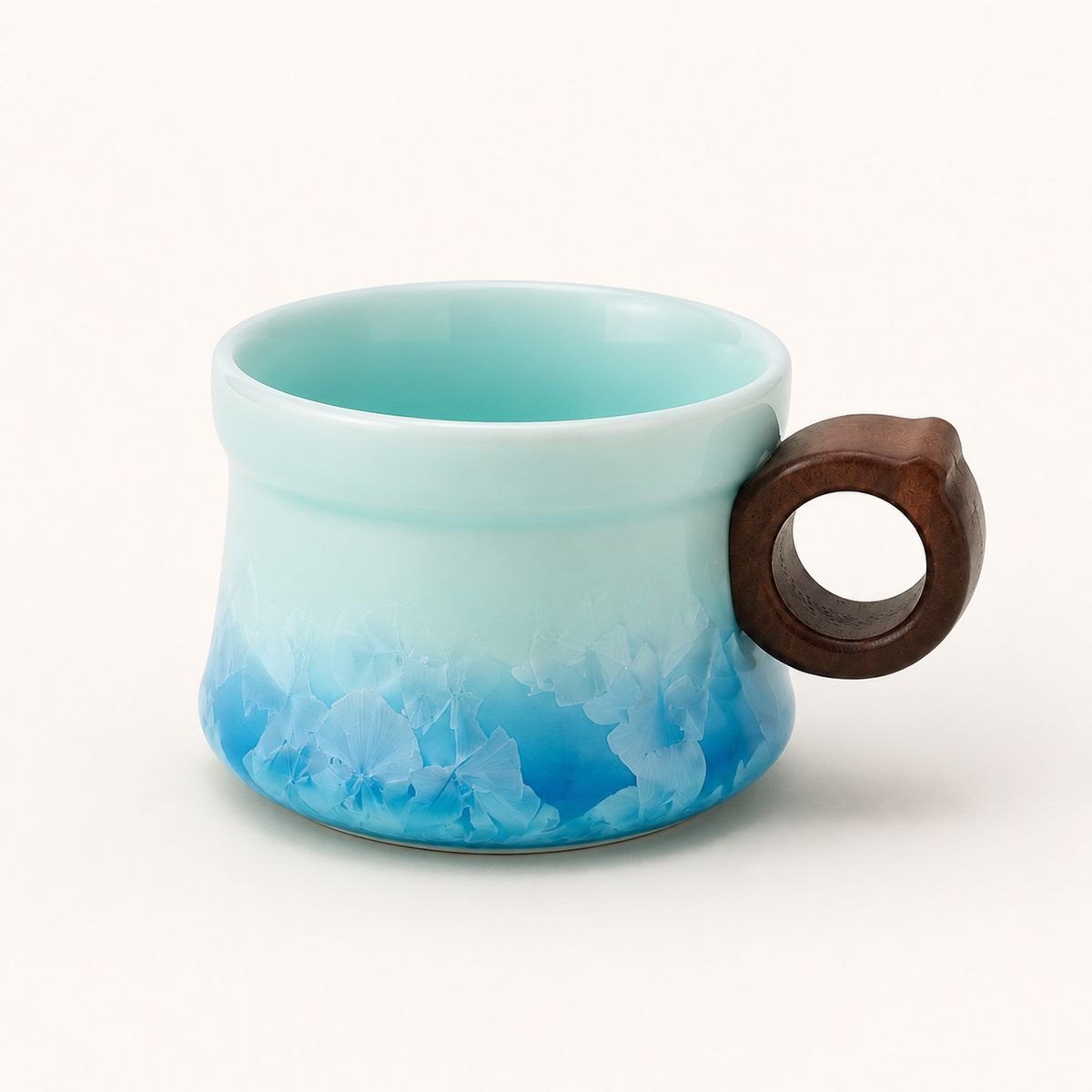 Blue Lagoon – Ceramic Coffee Cup & Saucer Set