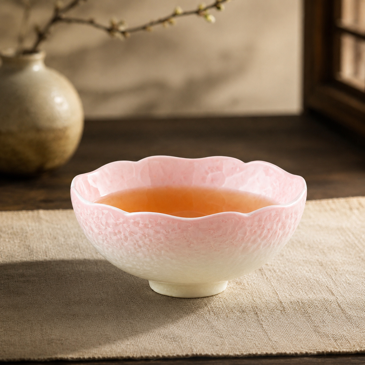 Cherry Blossom – Crystalline Glaze Tea Cup