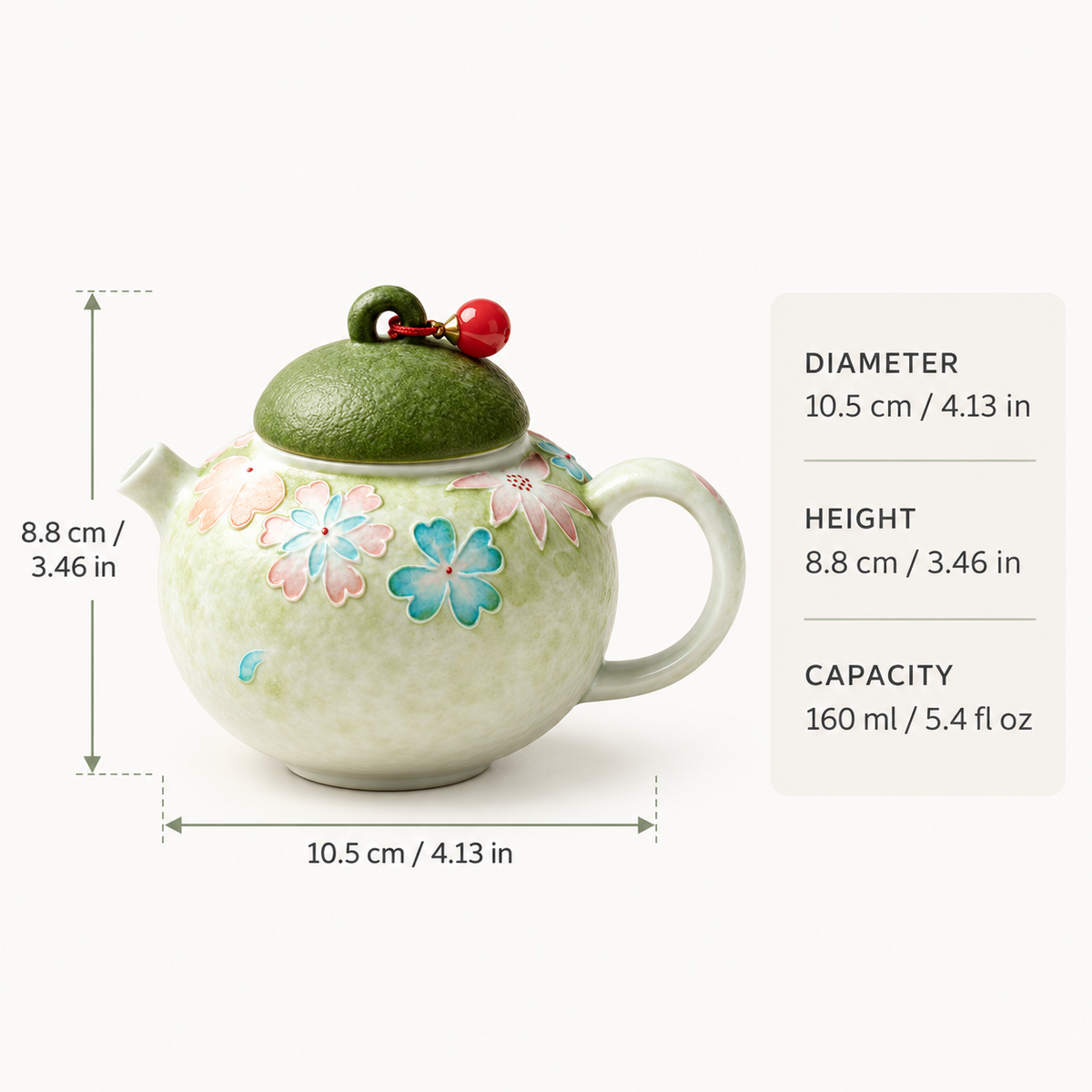 Blossom Grove Ceramic Teapot
