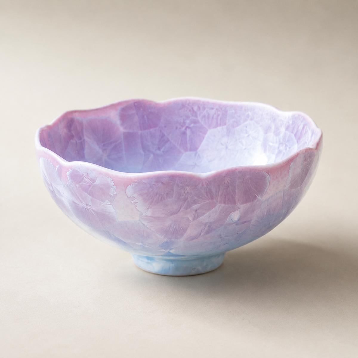 Lavender Frost – Crystalline Glaze Tea Cup