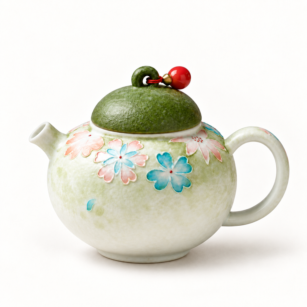 Blossom Grove Ceramic Teapot