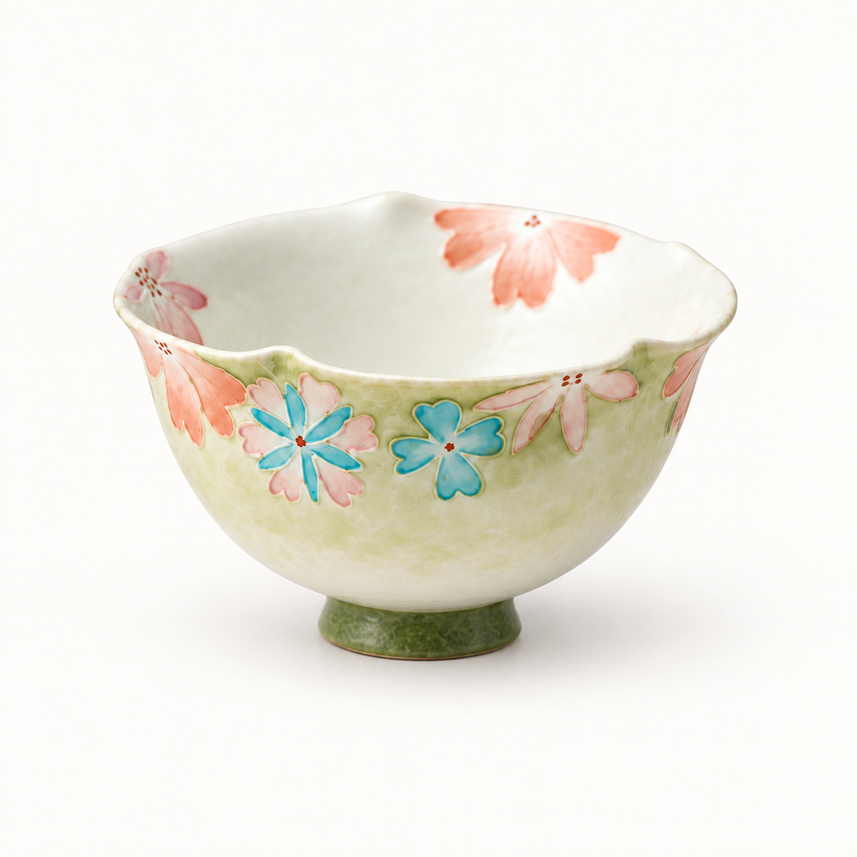 Meadow Bloom Hand-Painted Tea Cup