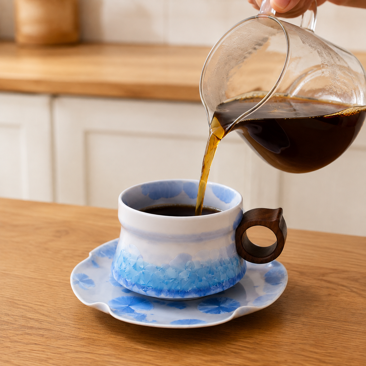 Bluebell – Ceramic Coffee Cup & Saucer Set