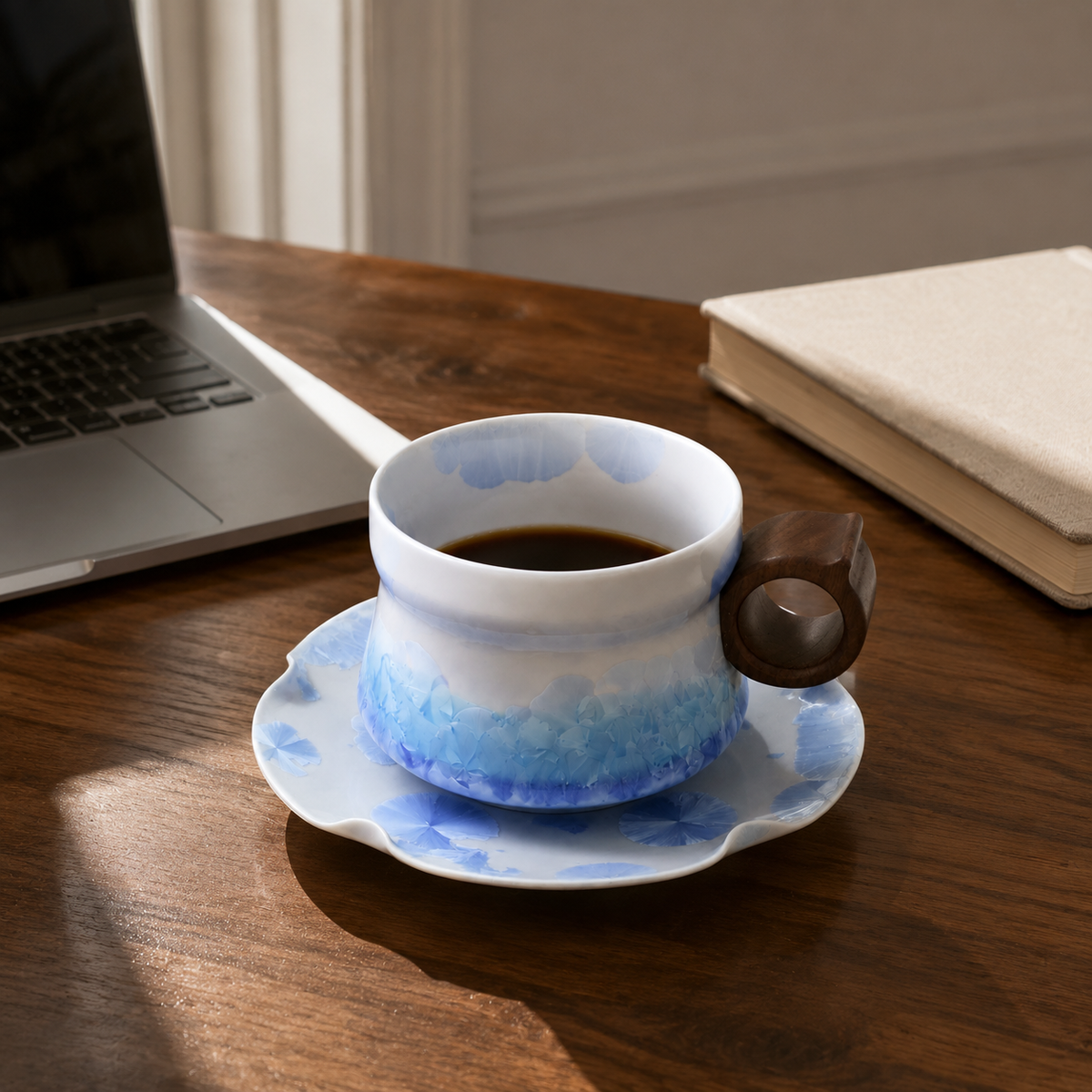 Bluebell – Ceramic Coffee Cup & Saucer Set