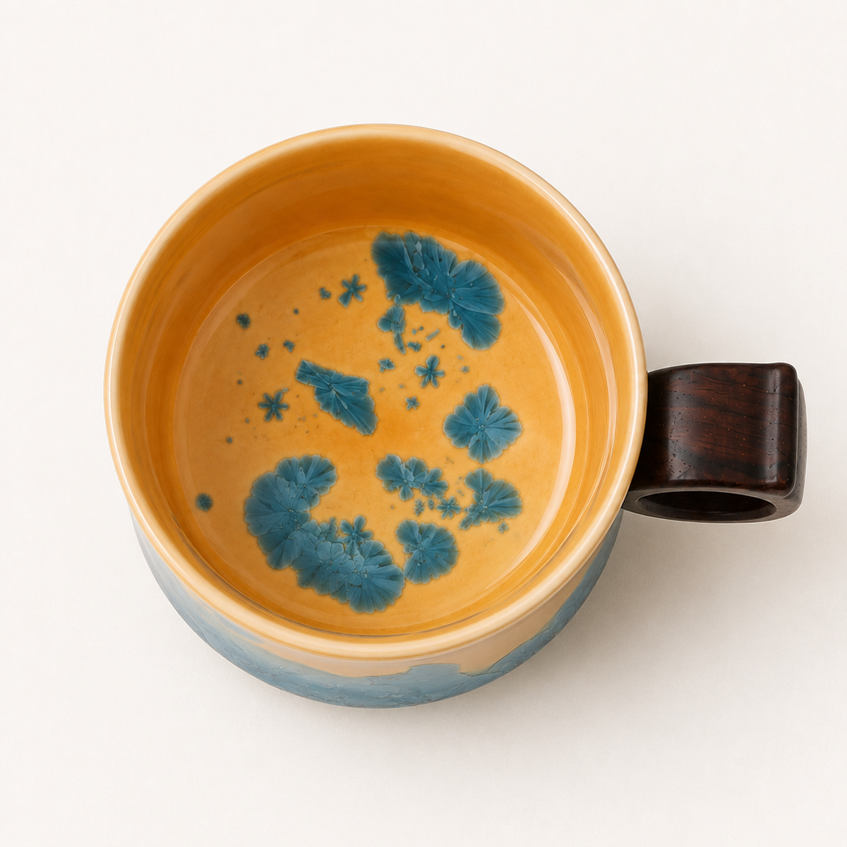 Amber Reef – Ceramic Coffee Cup & Saucer Set