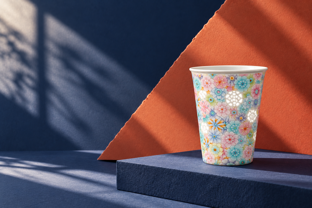 Garden Mosaic Linglong porcelain cup